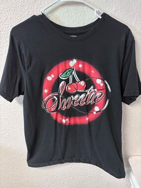 Chemistry Black Graphic Tee with White Print